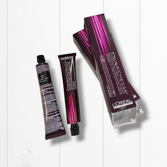 L'Oreal Professionnel DIARichesse 2 Tubes Ammonia-Free 6.23/6VG Hazelnut Honey - Picture 9 of 16